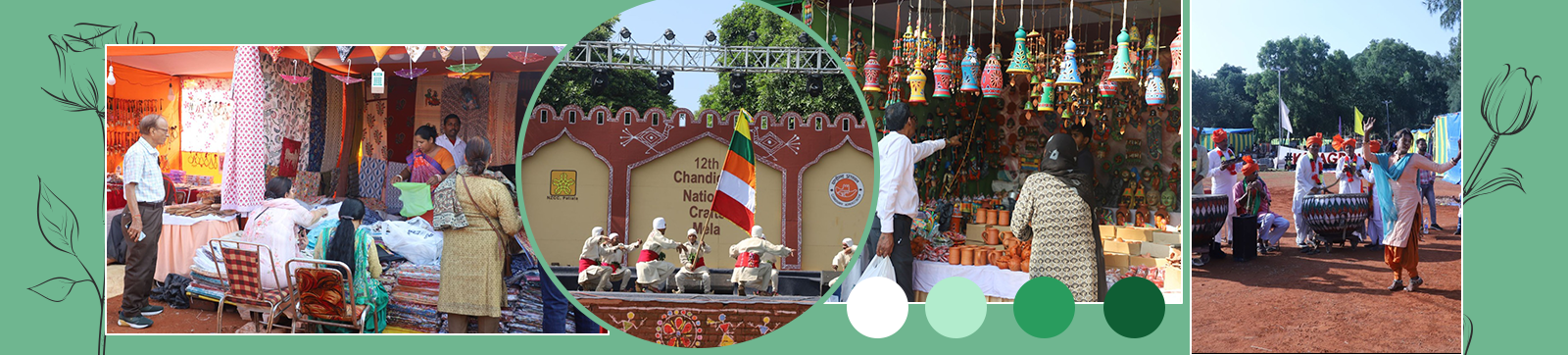 Crafts Mela at Kalagram selling the craft to art lovers and admirers