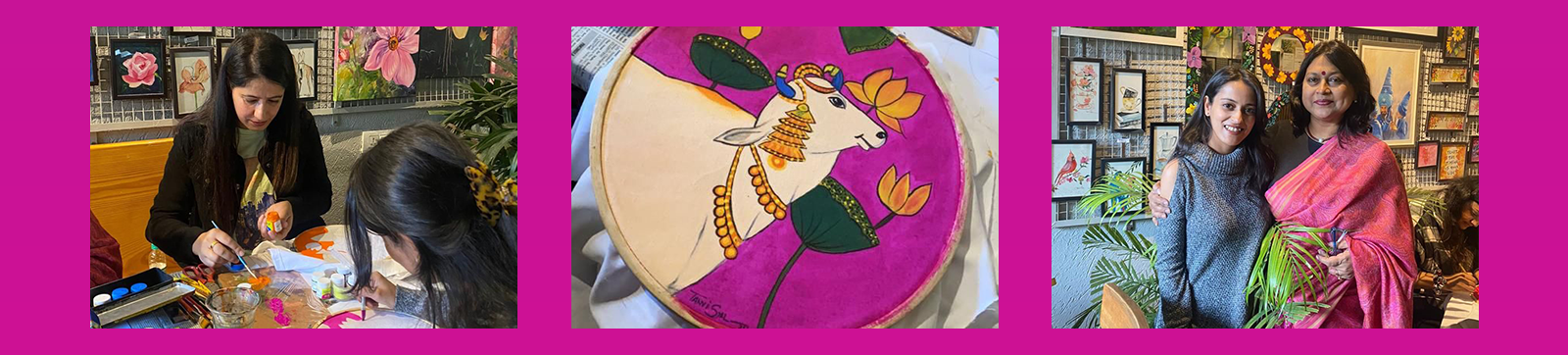 Art on Fabric at Art & Ko Cafe in Sector 34, Chandigarh
