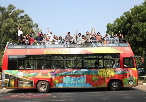 double decker Hop on Hop off bus ride