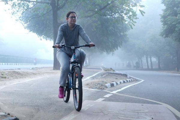 Anindita Mitra, IAS, Chief Executive Officer, Chandigarh Smart City Limited as part of the Freedom2 Walk, Cycle, Run
