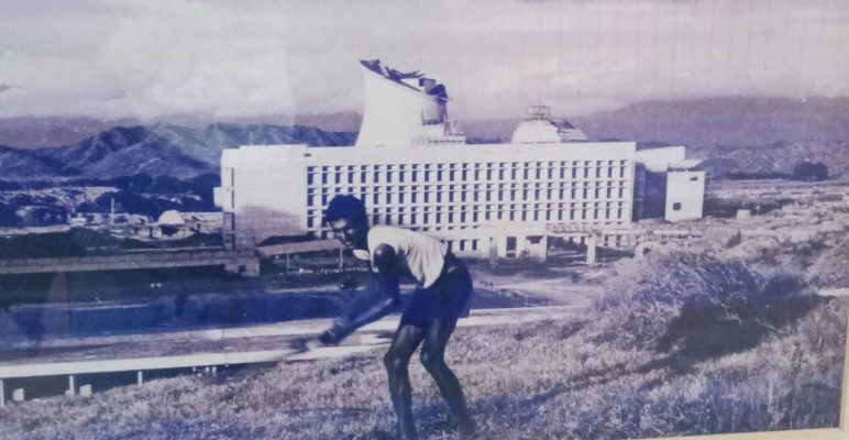 The Vidhan Sabha building under construction