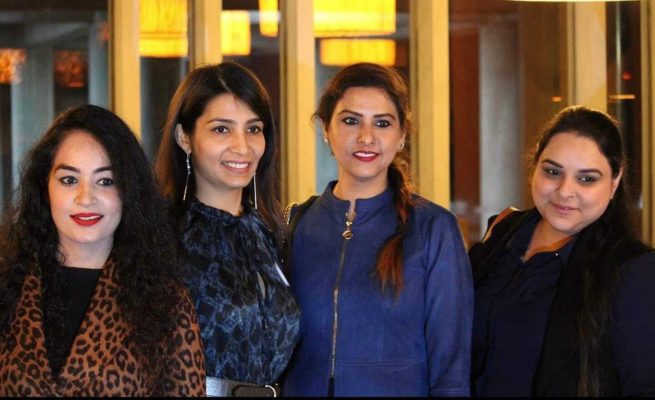 Upneet Bhatia (extreme right) with other boss ladies