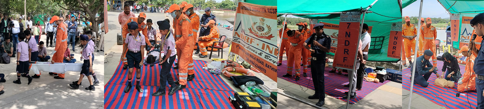 NDRF Teaches Disaster Management Techniques at Sukhna Lake