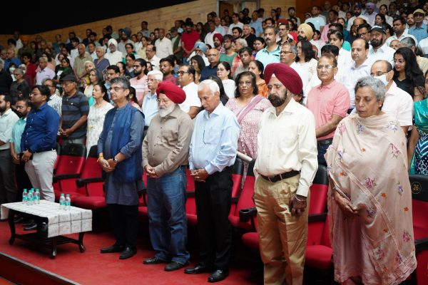 The audience observed silence as a mark of respect to former Punjab Chief Minister Parkash Singh Badal
