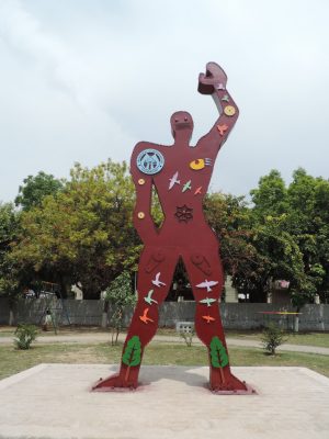 'Modulor Man' designed by Chandigarh architect