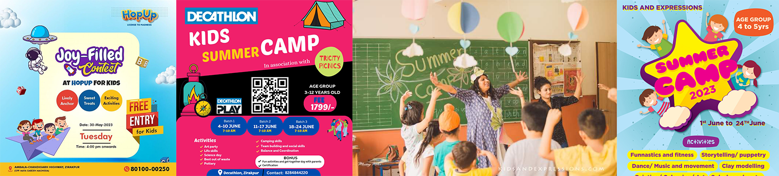 Summer Camps in Chandigarh/Tricity to Make Kids Skillful