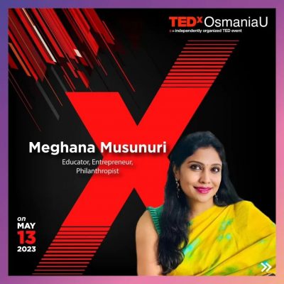 Meghana Musunuri, an education futurist - Speaker at TEDxOsmaniaU
