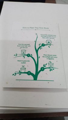 Plantable note book