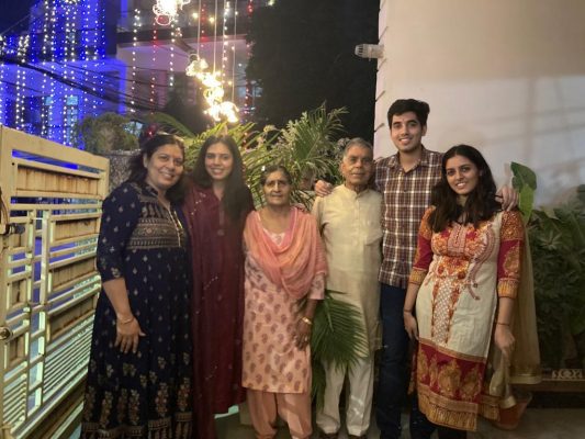 Aaditya Sharma with Family