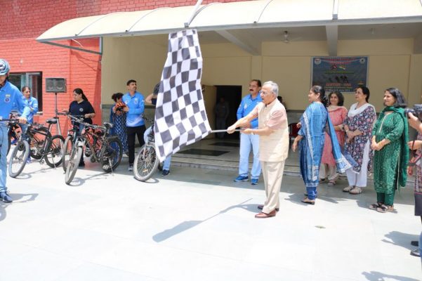Flagging off the cyclothon