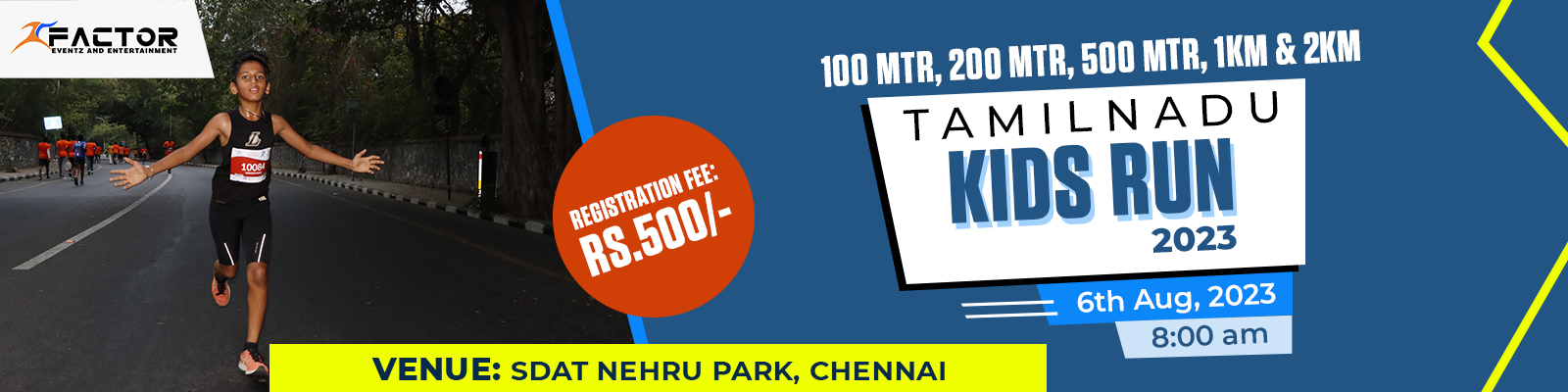 Tamil Nadu Kids Run 2023 on August 6, Register Now!
