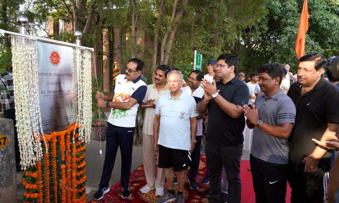 Inauguration of synthetic jogging track