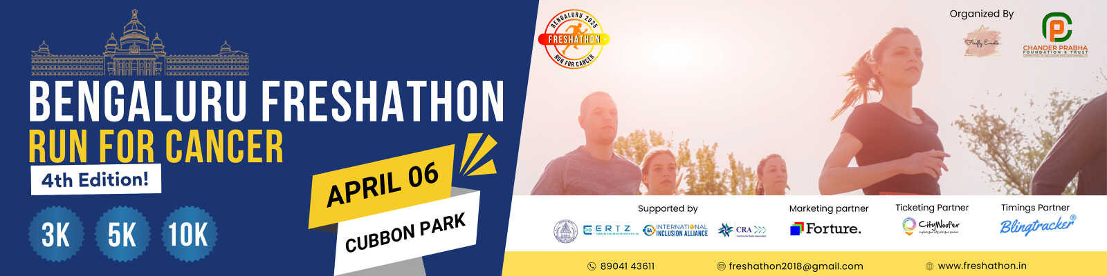 Bengaluru Freshathon 2024: Run for Cancer Awareness